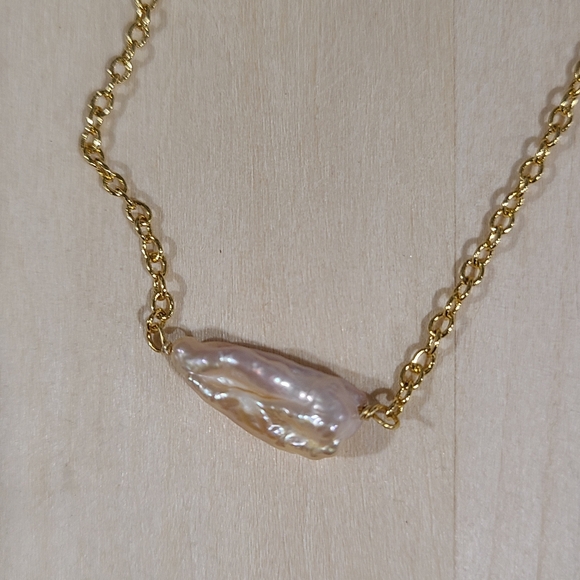 🎉🎉NEW🎉🎉 BEAUTIFUL!! Simple Pink Freshwater Pearl Necklace - Picture 7 of 13